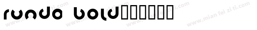 runda bold字体转换